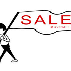 SALE最大70％OFFを開始いたしました